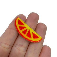 Aplique Comprido Laranja Brilho Plano - 5 unidades - comprar online