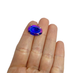 Aplique Pedra Oval (18mm)