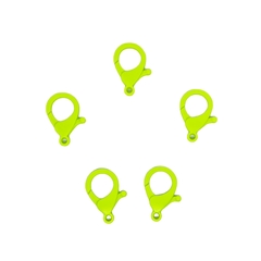 Fecho Lagosta Fosco Amarelo Neon
