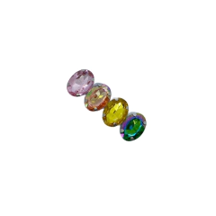 Aplique Pedra Oval (14mm) - 10 Unidades