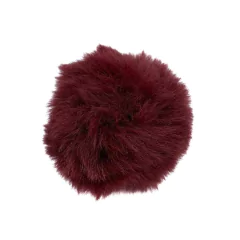 Pompom Pelinho Liso GG Bordô (8cm)