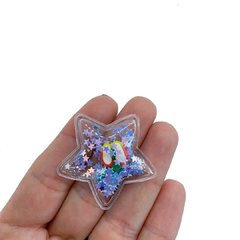 Aplique Estrela Plástico Pequena Estrelas Azuis e Fruta - 2 Unidades - comprar online