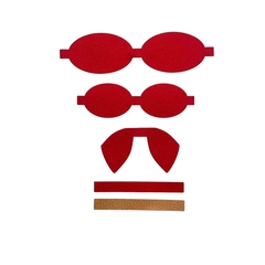 Recorte Laço Duplo com Pontas Camurça Vermelho M - 2 unidades - comprar online