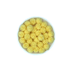 Pompom Malha Telinha Amarelo Claro (1.5cm)