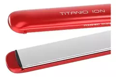 PLANCHA PARA CABELLO TITANIO ION ROJA GAMA ITALY - comprar online