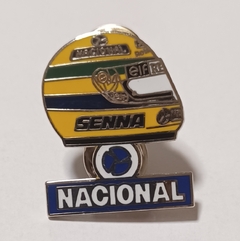 Pin - Ayrton Senna - Capacete Nacional Logo