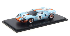 Miniatura Ford GT40 Gulf #6 - Vencedor Le Mans 1969 - 1/43 Spark