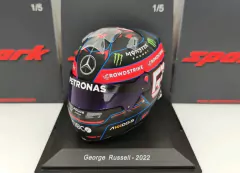 Miniatura Capacete George Russell F1 2022 - 1/5 Spark