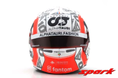 Miniatura Capacete Bell - Pierre Gasly - F1 2022 - 1/5 Spark