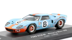 Miniatura Ford GT40 #6 Gulf - Vencedor Le Mans 1969 - 1/43 IXO