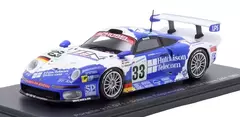 Miniatura Porsche 911 GT1 #33 LMGT1 24h Le Mans 1997 - 1/43 Spark