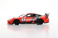 Miniatura Porsche 911 #7 GT3 Cup - Miguel Paludo - Porsche Cup Brasil 2020 - 1/43 Spark