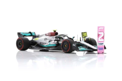 Miniatura Mercedes-Benz AMG W13 F1 #44 - L. Hamilton - GP Brasil 2022 - 1/43 Spark