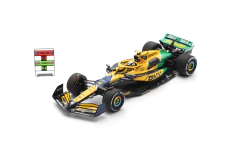 Miniatura McLaren MCL38 #4 F1 - L. Norris - GP Mônaco 2024 - 1/43 Spark
