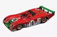 Miniatura Ferrari 312PB #16 - J. C. Pace - Le Mans 1973 - 1/43 Tecnomodel