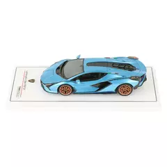 Miniatura Lamborghini Sián FKP37 Blu Aegir 2020 - 1/43 TSM