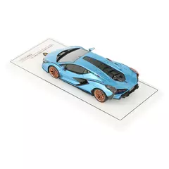 Miniatura Lamborghini Sián FKP37 Blu Aegir 2020 - 1/43 TSM