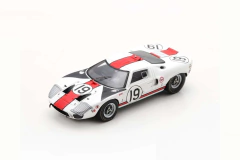 Miniatura Ford GT40 #19 - 12h Sebring 1966 - 1/43 Spark