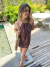 Vestido curto Lígia coffe Verano na internet