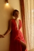 Vestido longo Heloísa vermelho energia