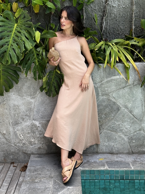 Vestido Ana amêndoa