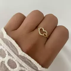 ANILLO ACERO DORADO (COD 17153)
