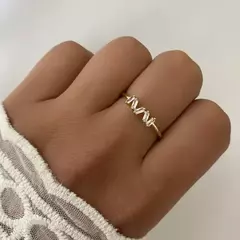 ANILLO ACERO DORADO (COD 17142)