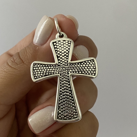 DIJE PLATA inflada CRUZ (cod 14531) - comprar online