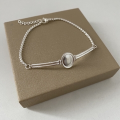 Pulsera acero blanco 17 a 20cm (cod 19984) en internet