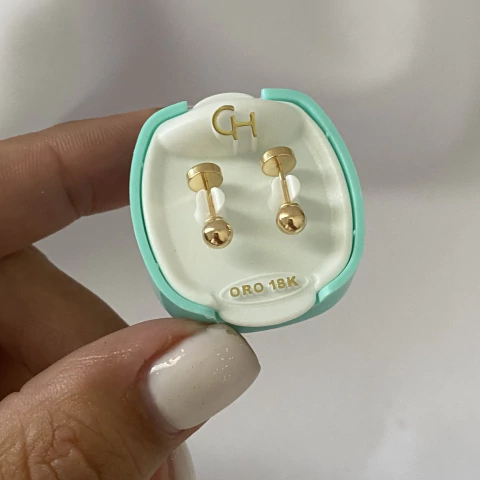 Abridores oro 18k 4mm (cod 22316)