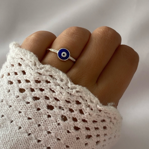 Anillo Plata ojo turco (cod 20950)