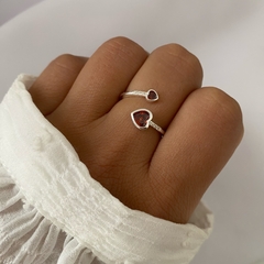 anillo plata corazon (cod 21504) - comprar online