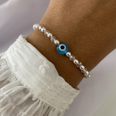 Elastizada Plata ojo turco (cod 22025) - comprar online