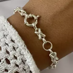 Pulsera Plata 21cm (cod 19230) - comprar online