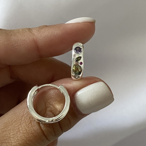 Argollas acero blanco 15mm par BRILLO (cod 19856)
