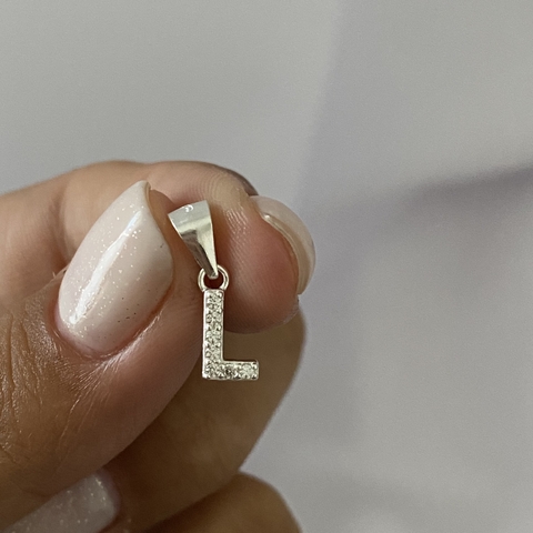 dije plata inicial letra "l" (cod 14360)