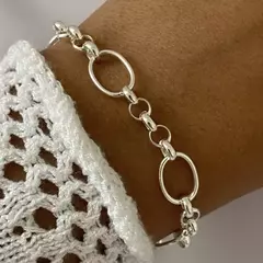 Pulsera Plata 21cm (cod 19227)