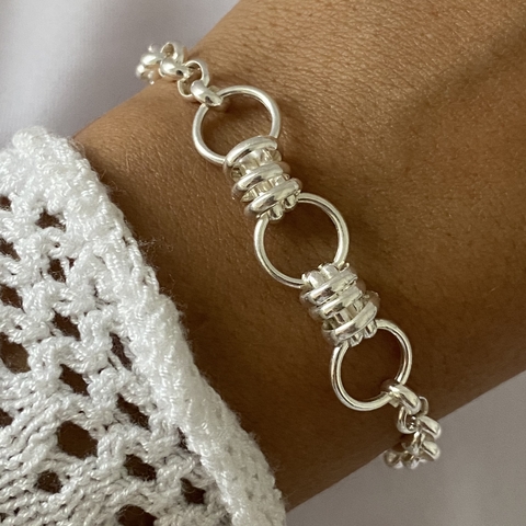 pulsera plata ROLO (cod 14748)