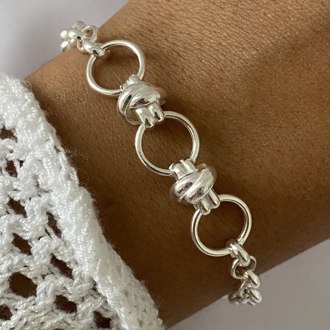 pulsera plata ROLO (cod 14743)