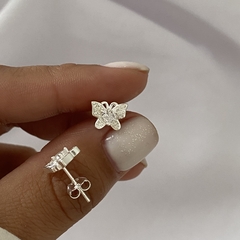 aros plata par mariposa (cod 21680) - comprar online