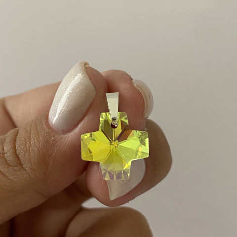 dije acero blanco CRUZ (cod 14561) - comprar online