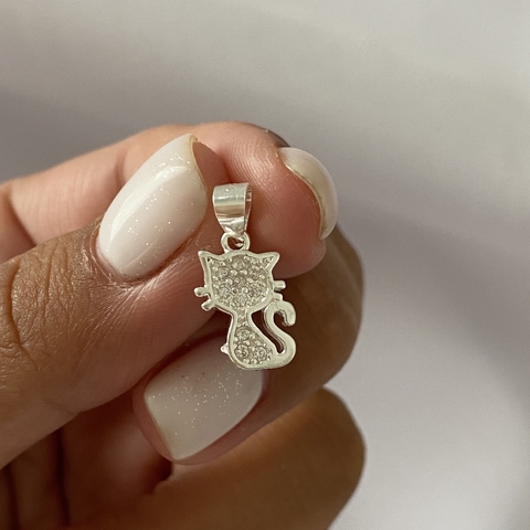 Dije Plata gato (cod 18897) - comprar online