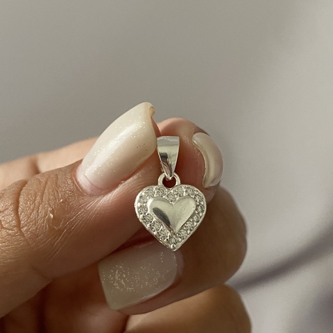 dije plata corazon (cod 14776)