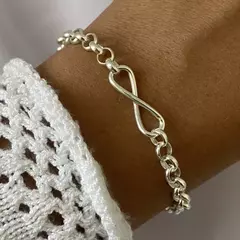 Pulsera Plata 19cm (cod 19233)