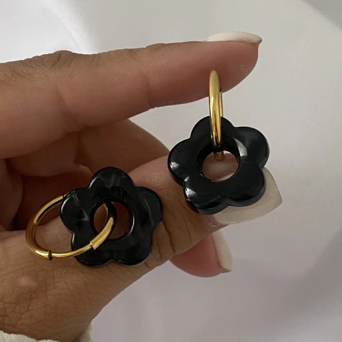 Argollas Acero Dorado 17mm par (cod 22101) - comprar online