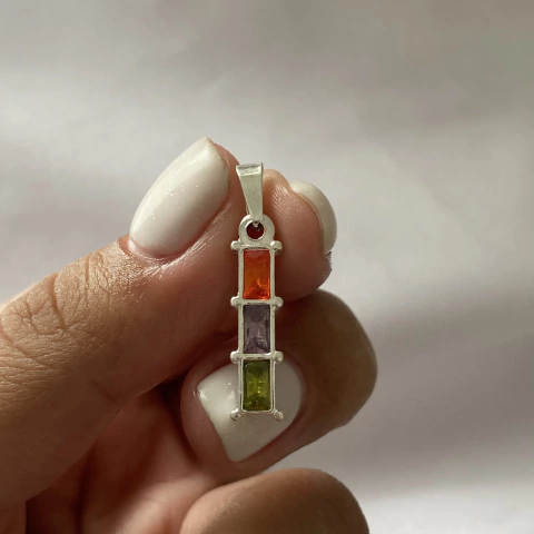 Dije acero blanco color (cod 19876) - comprar online