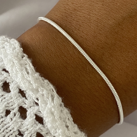 pulsera acero blanco (cod 13690)