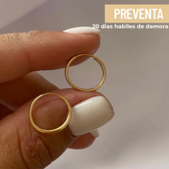 Argollas oro 18k 12mm par PREVENTA (cod 19059) - comprar online