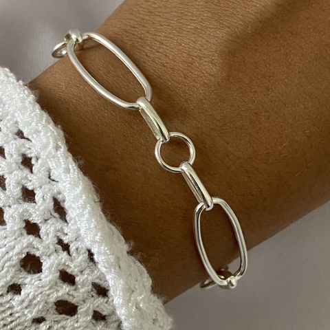 pulsera plata ROLO (cod 14724)