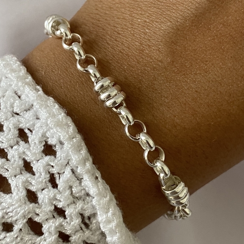 pulsera plata ROLO (cod 14730)
